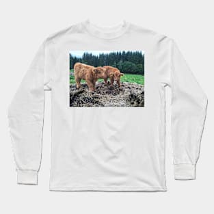 Scottish Highland Cattle Calves 1817 Long Sleeve T-Shirt